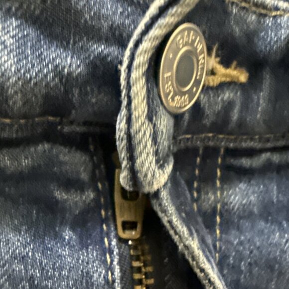 Gap 70s High Rise Flare Patch Pocket Hippie Boho Jeans Size 29 / 8 - Picture 4 of 11